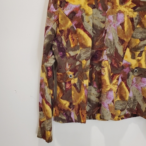 Christopher and banks Womens Multicolor 4 Pockets  jacket size M - Picture 9 of 12